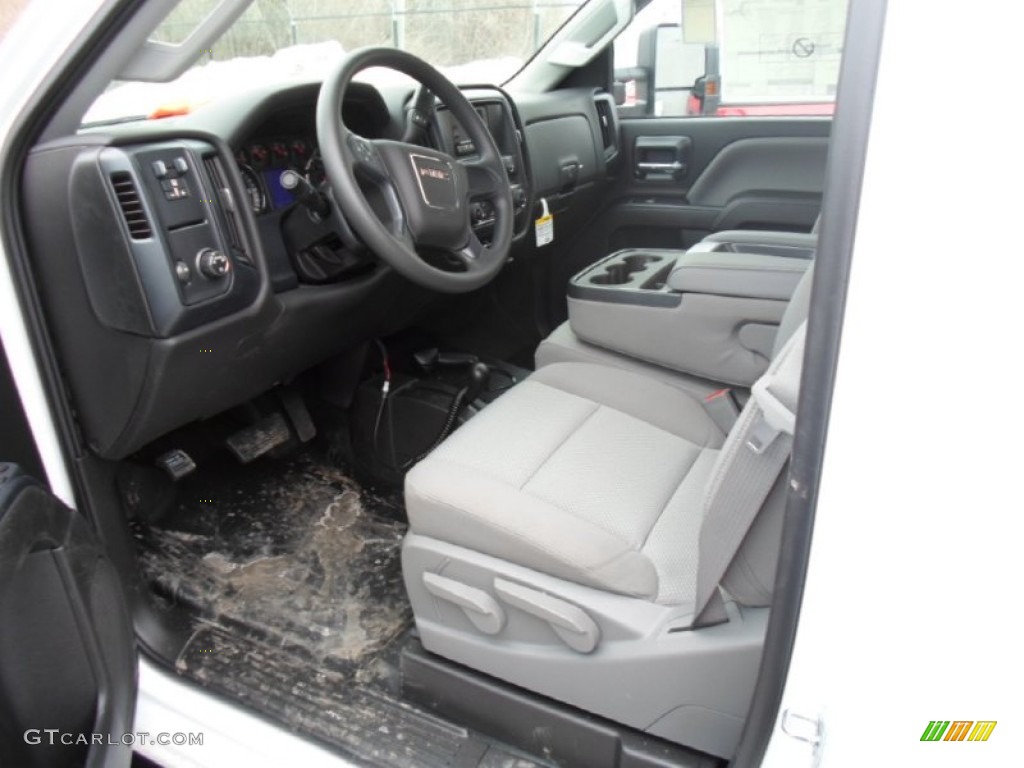 Jet Black/Dark Ash Interior 2015 GMC Sierra 2500HD Regular Cab 4x4 Plow Truck Photo #101983193