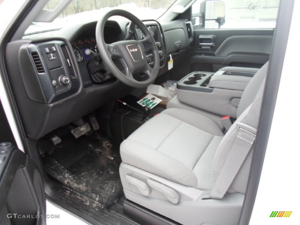 Jet Black/Dark Ash Interior 2015 GMC Sierra 2500HD Regular Cab 4x4 Plow Truck Photo #101983655