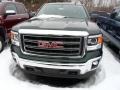 2015 Emerald Green Metallic GMC Sierra 1500 SLE Double Cab 4x4  photo #2