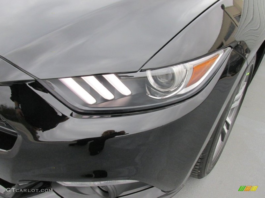 2015 Mustang EcoBoost Premium Coupe - Black / Ebony photo #9