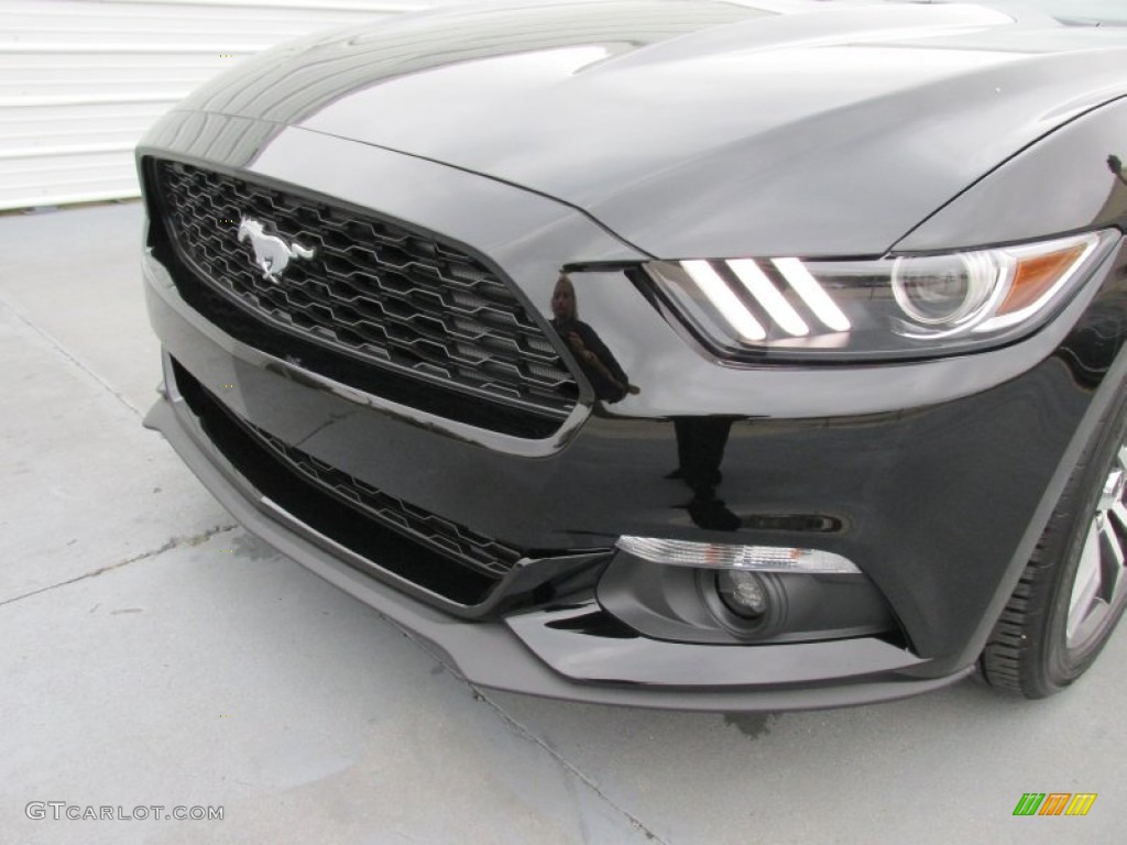 2015 Mustang EcoBoost Premium Coupe - Black / Ebony photo #10