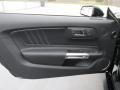 Ebony 2015 Ford Mustang EcoBoost Premium Coupe Door Panel