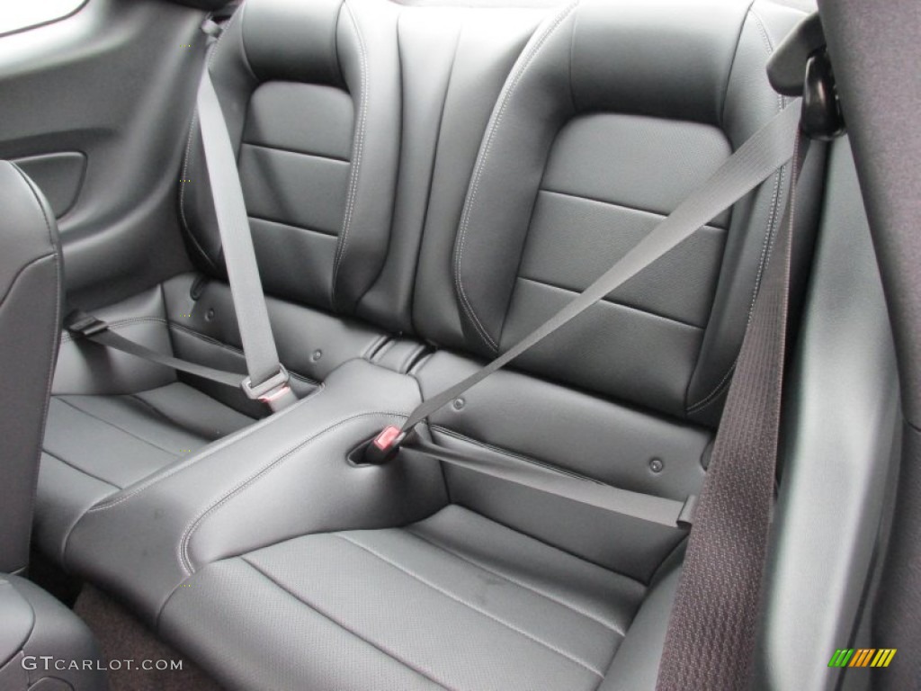 2015 Ford Mustang EcoBoost Premium Coupe Rear Seat Photo #101989997
