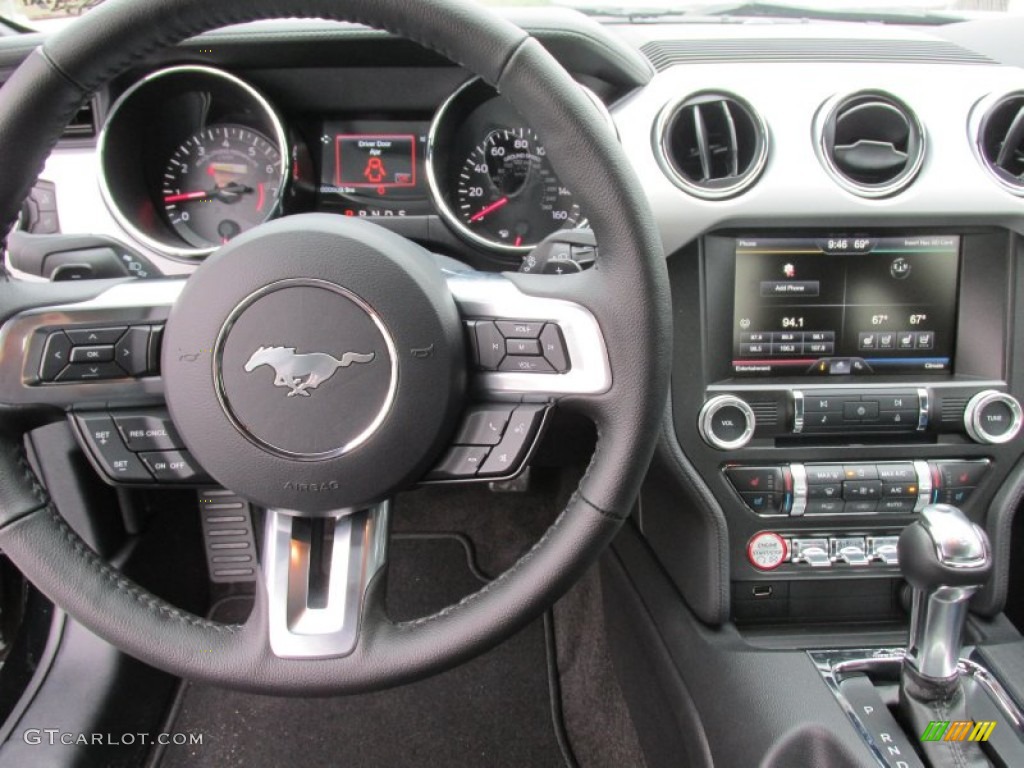 2015 Mustang EcoBoost Premium Coupe - Black / Ebony photo #21