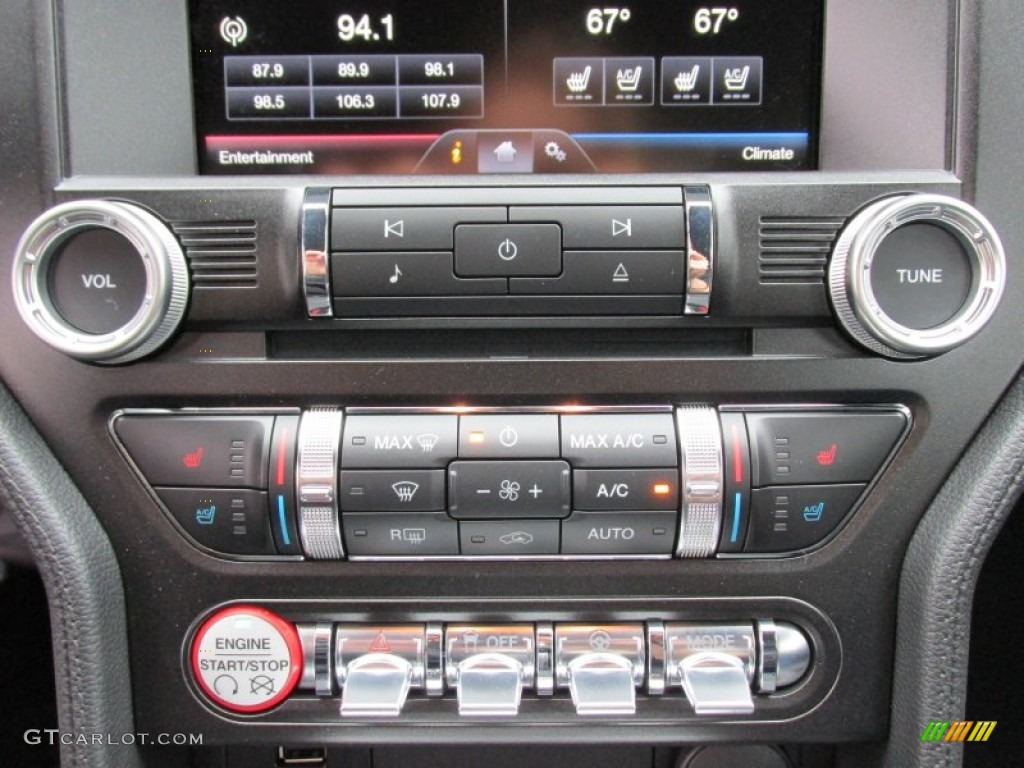 2015 Ford Mustang EcoBoost Premium Coupe Controls Photo #101990036