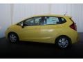 2015 Mystic Yellow Pearl Honda Fit LX  photo #10