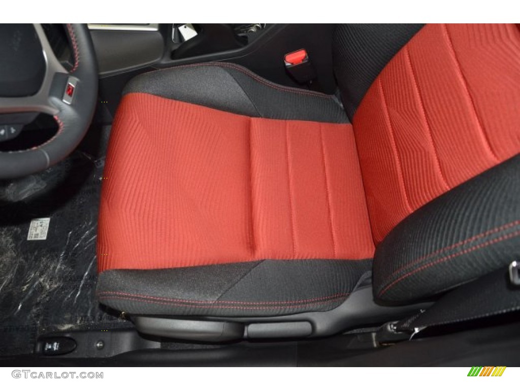 2015 Civic Si Sedan - Crimson Pearl / Si Black/Red photo #10