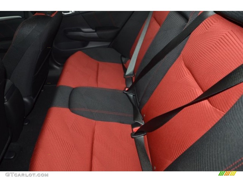 2015 Honda Civic Si Sedan Rear Seat Photo #101990426