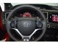2015 Honda Civic Si Black/Red Interior Steering Wheel Photo