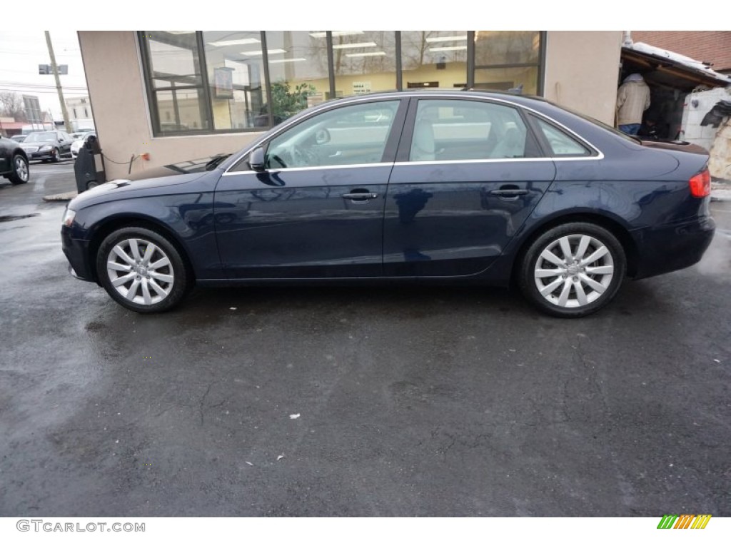 Deep Sea Blue Pearl Effect 2009 Audi A4 2.0T Premium quattro Sedan Exterior Photo #101991257