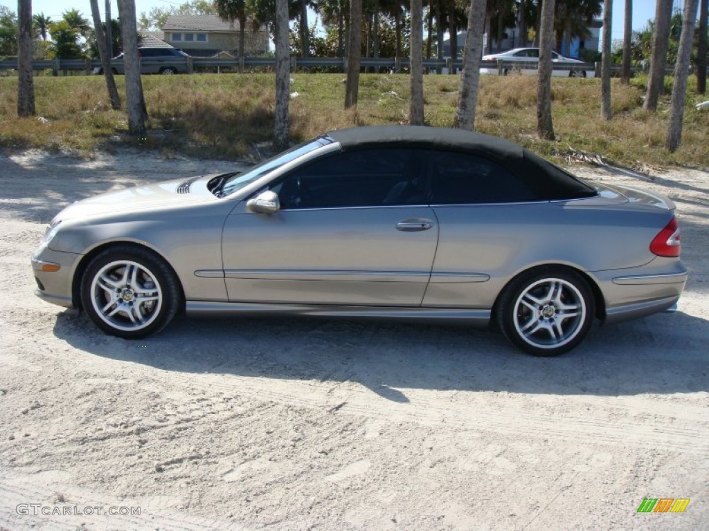 2004 CLK 55 AMG Cabriolet - Desert Silver Metallic / Ash photo #27