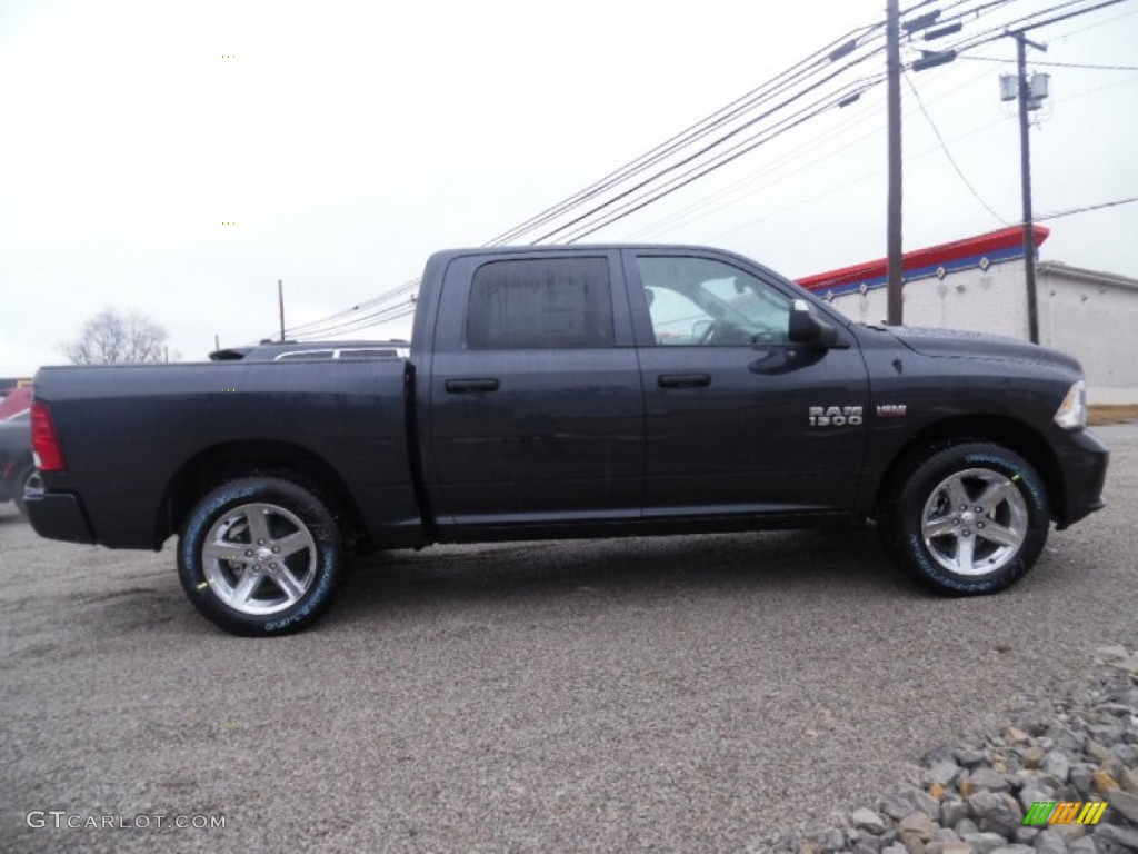 2015 1500 Express Crew Cab 4x4 - Maximum Steel Metallic / Black/Diesel Gray photo #7