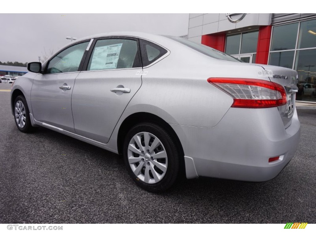 2015 Sentra S - Brilliant Silver / Charcoal photo #3