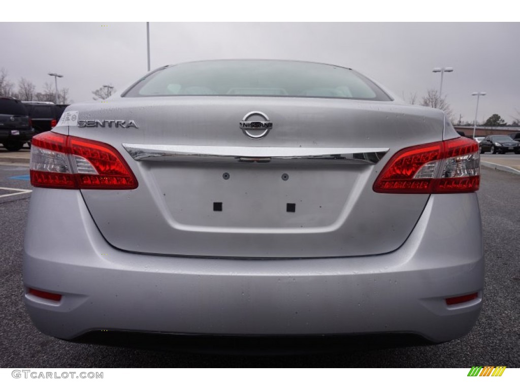 2015 Sentra S - Brilliant Silver / Charcoal photo #4