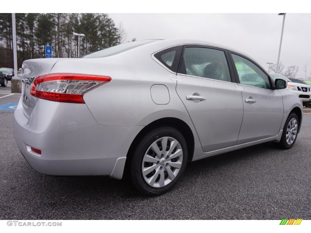2015 Sentra S - Brilliant Silver / Charcoal photo #5
