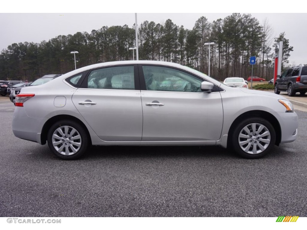 2015 Sentra S - Brilliant Silver / Charcoal photo #6