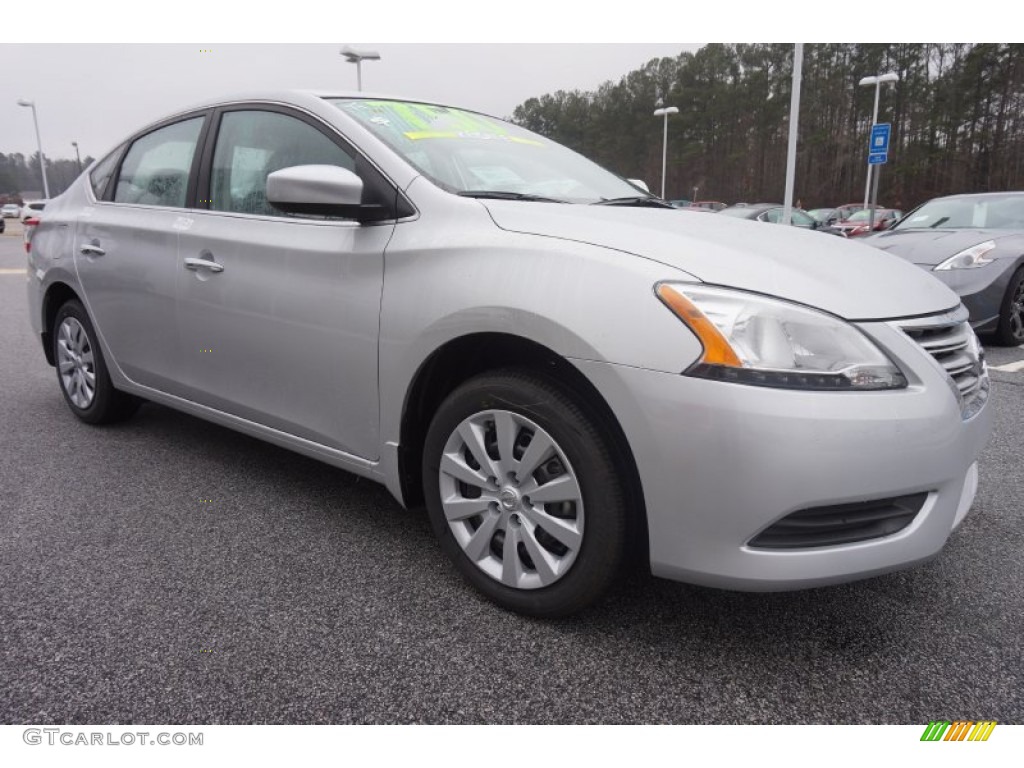 2015 Sentra S - Brilliant Silver / Charcoal photo #7