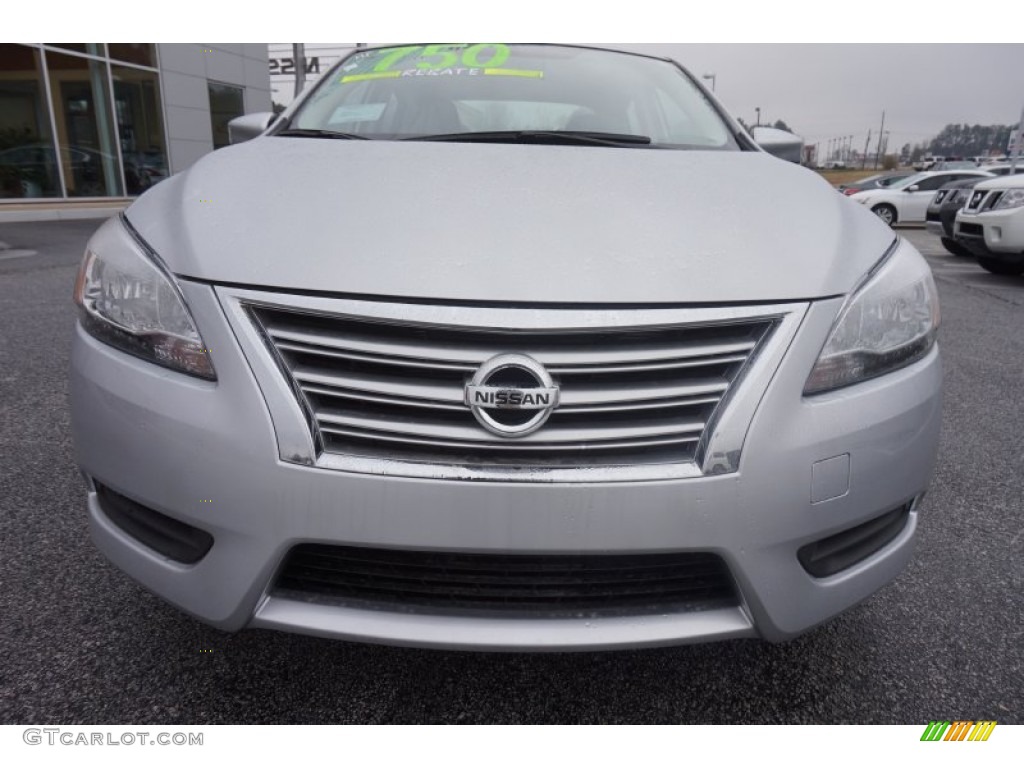 2015 Sentra S - Brilliant Silver / Charcoal photo #8