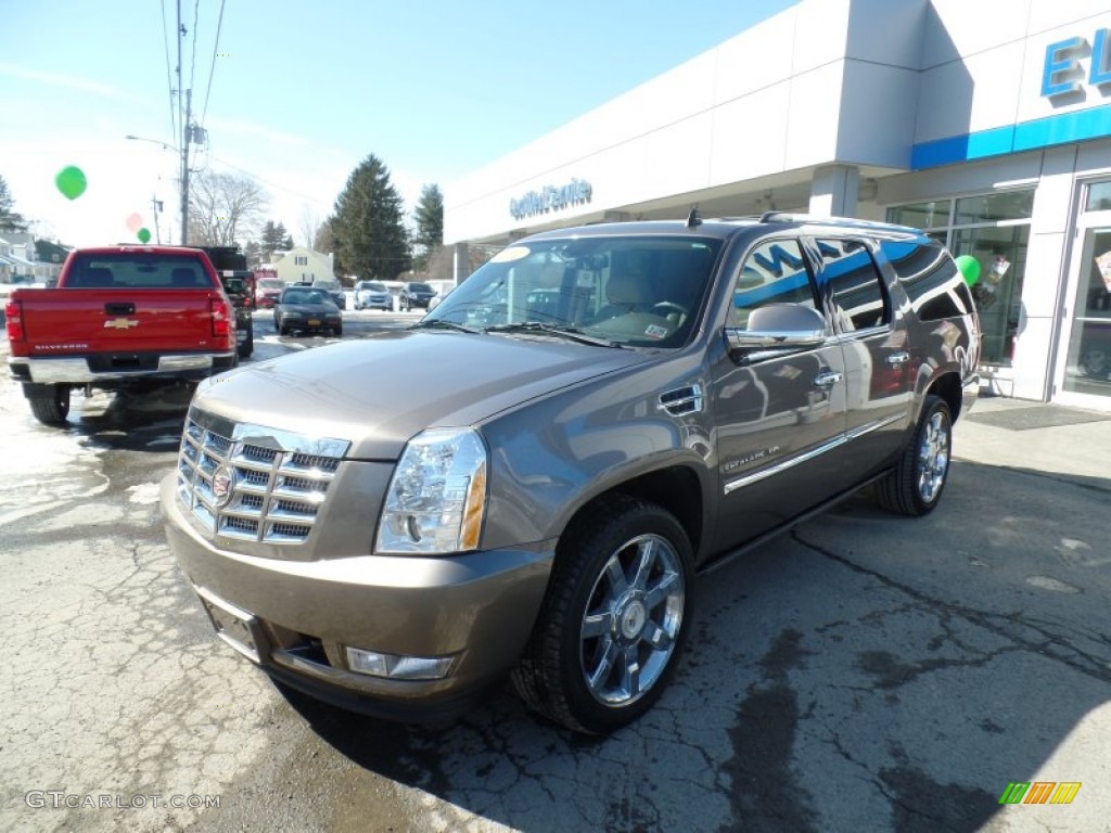 2011 Escalade ESV Premium AWD - Mocha Steel Metallic / Cashmere/Cocoa photo #2