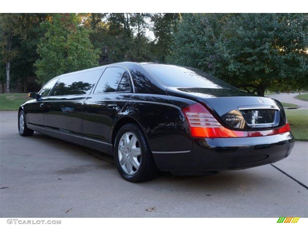 Black 2004 Maybach 57 Limousine Exterior Photo #101995041