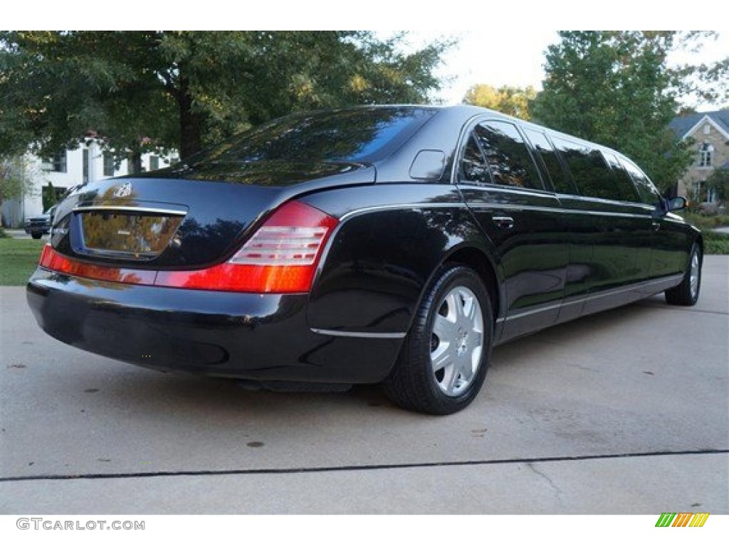 Black 2004 Maybach 57 Limousine Exterior Photo #101995058