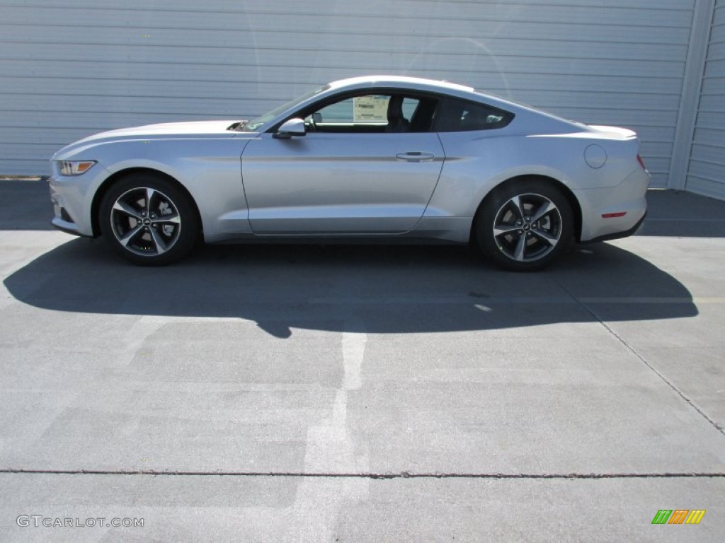 2015 Mustang EcoBoost Premium Coupe - Ingot Silver Metallic / Ebony photo #6