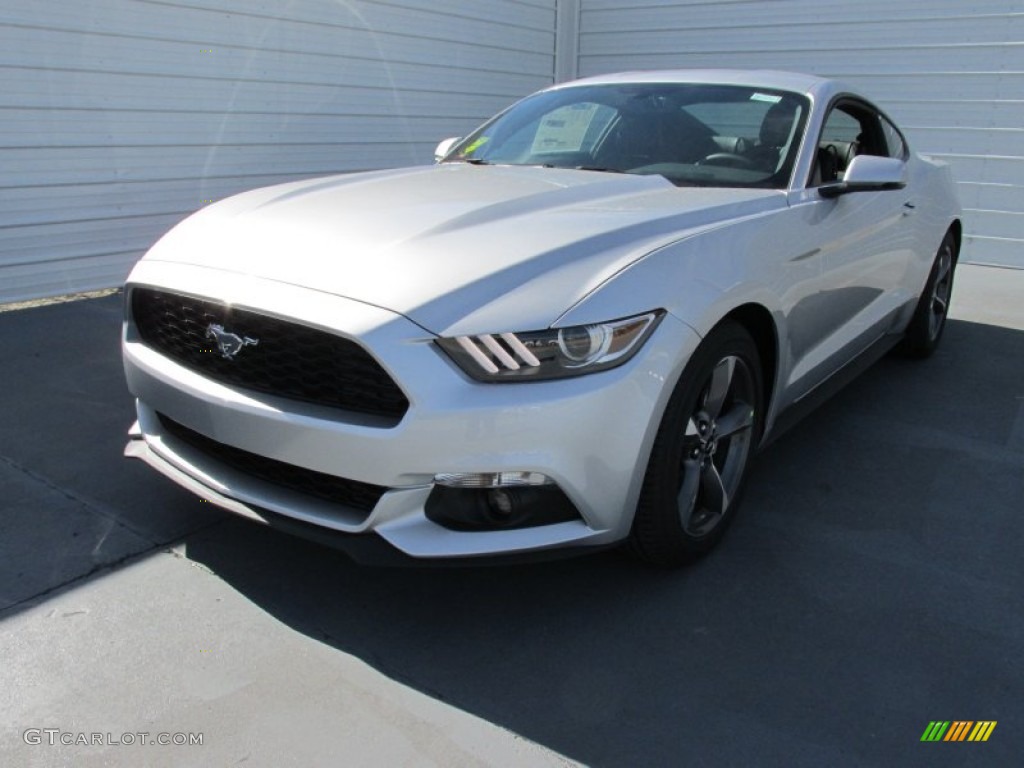 2015 Mustang EcoBoost Premium Coupe - Ingot Silver Metallic / Ebony photo #7