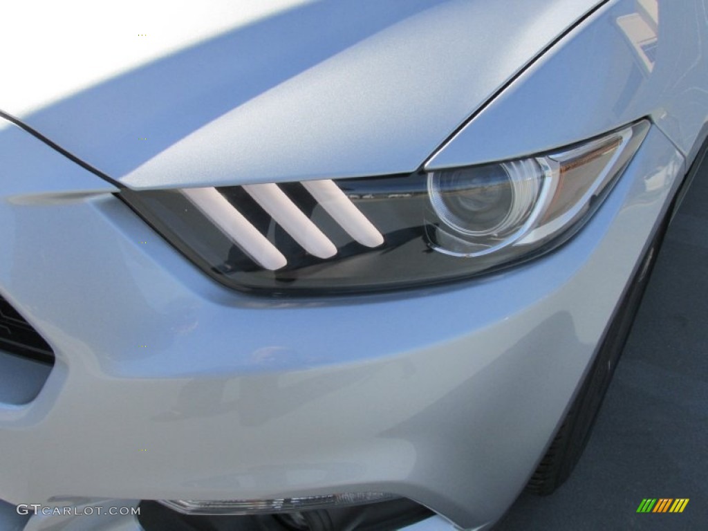 2015 Mustang EcoBoost Premium Coupe - Ingot Silver Metallic / Ebony photo #9