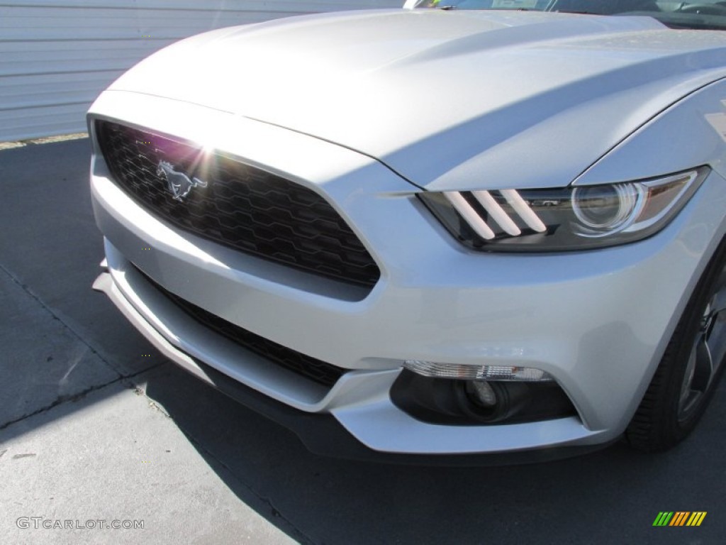 2015 Mustang EcoBoost Premium Coupe - Ingot Silver Metallic / Ebony photo #10