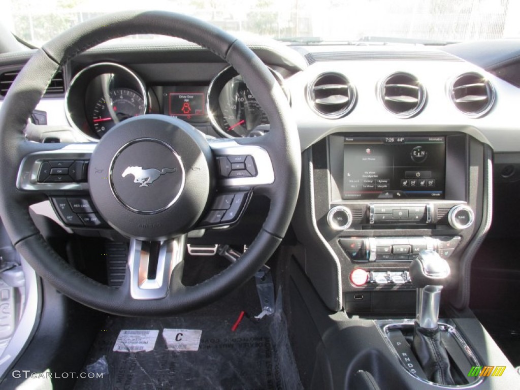 2015 Mustang EcoBoost Premium Coupe - Ingot Silver Metallic / Ebony photo #21