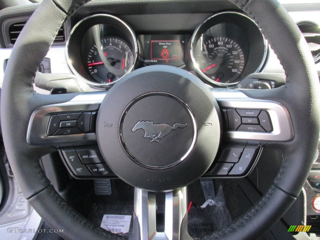 2015 Mustang EcoBoost Premium Coupe - Ingot Silver Metallic / Ebony photo #26