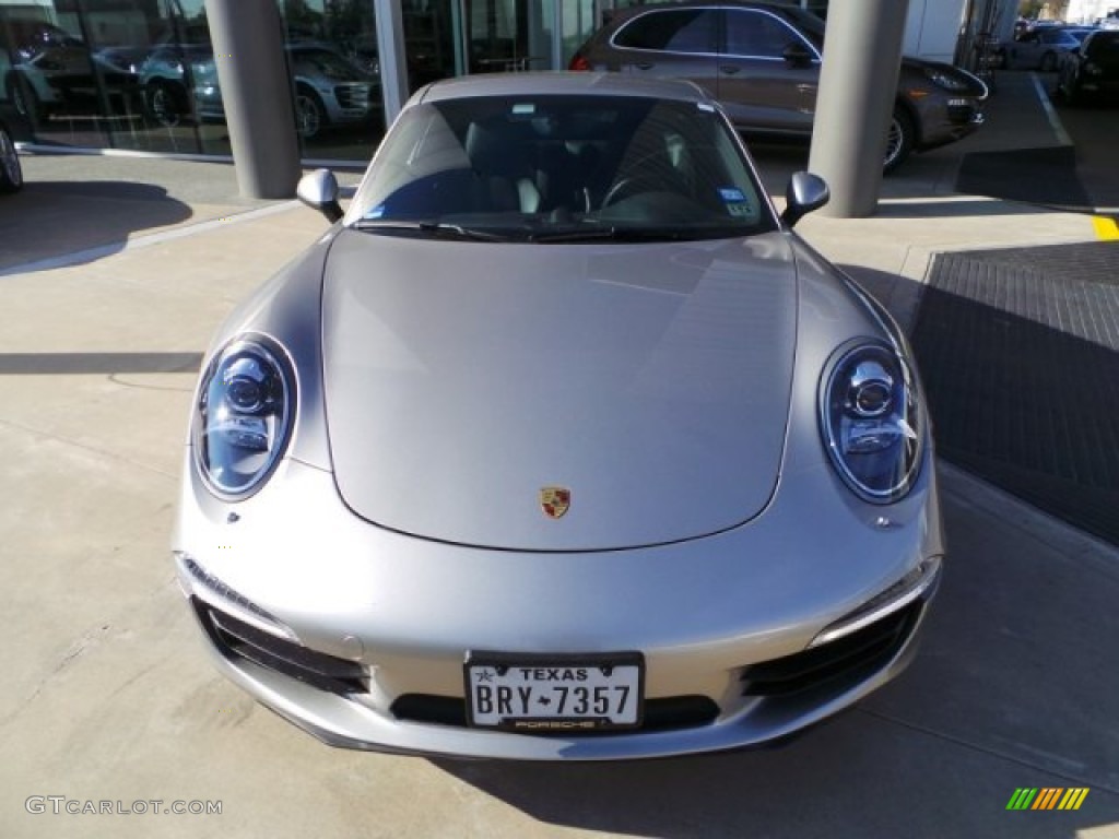 2013 911 Carrera 4S Coupe - Platinum Silver Metallic / Black photo #2