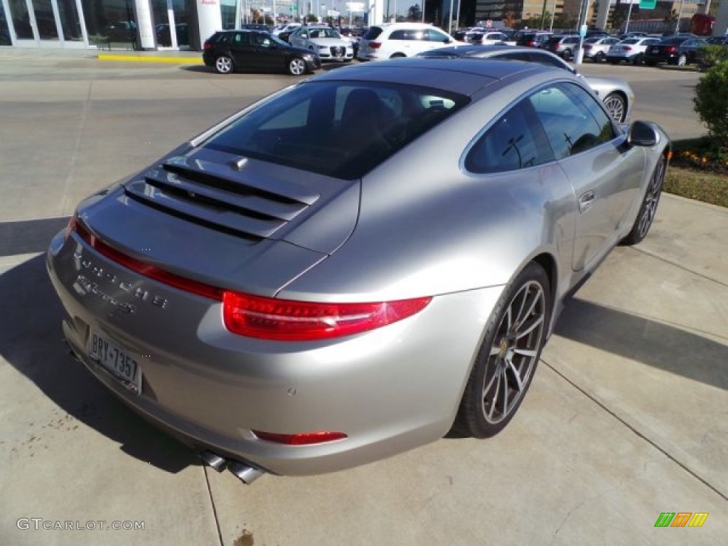 2013 911 Carrera 4S Coupe - Platinum Silver Metallic / Black photo #7