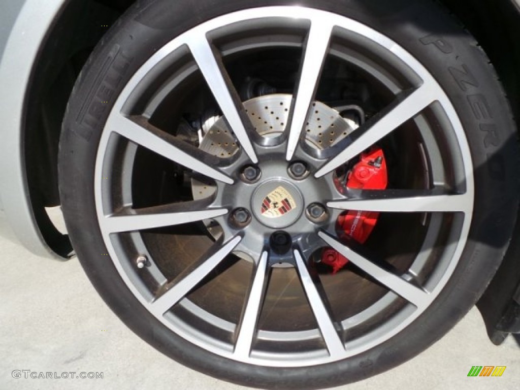 2013 911 Carrera 4S Coupe - Platinum Silver Metallic / Black photo #10