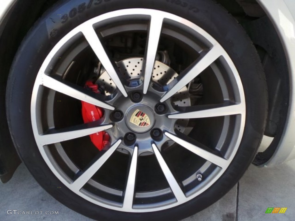 2013 911 Carrera 4S Coupe - Platinum Silver Metallic / Black photo #11