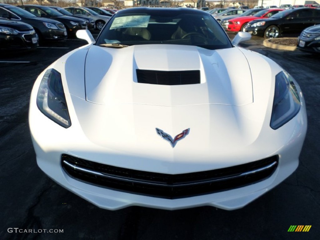 2015 Corvette Stingray Coupe Z51 - Arctic White / Jet Black photo #11