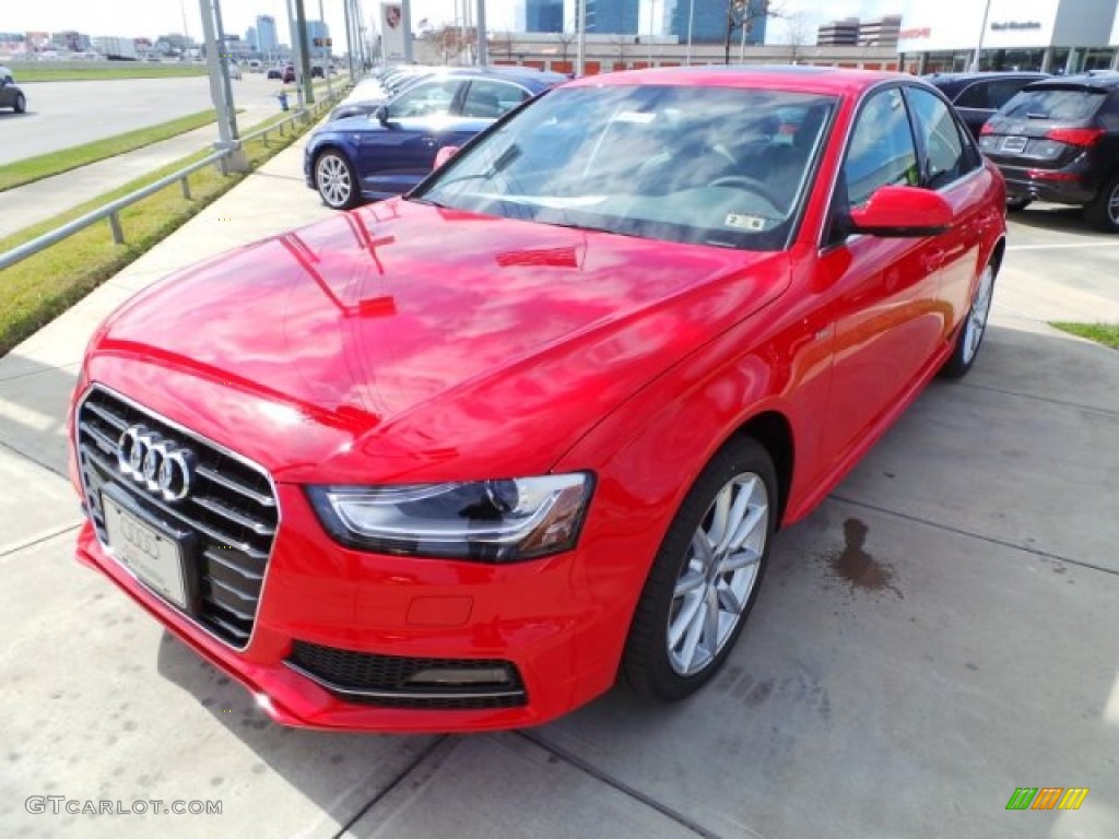 2015 A4 2.0T Premium Plus quattro - Brilliant Red / Titanium Gray/Black photo #3