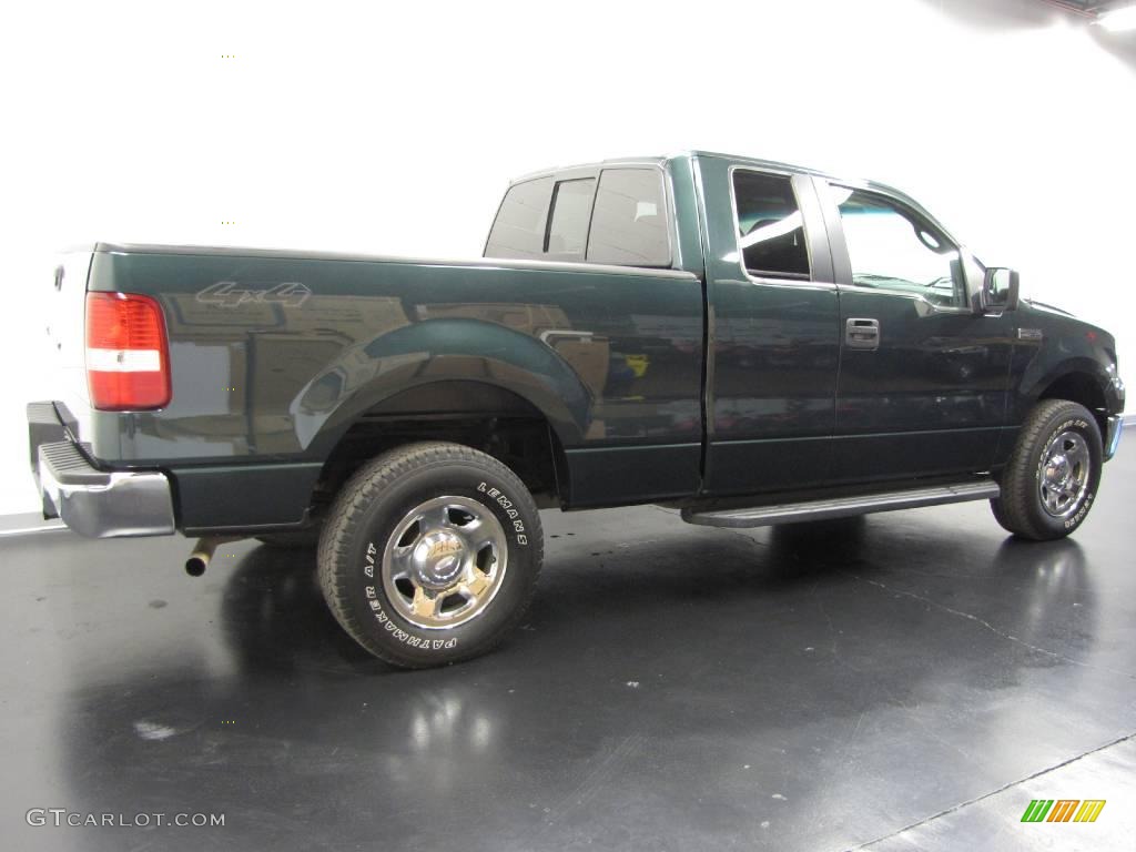 2006 F150 XLT SuperCab 4x4 - Aspen Green Metallic / Medium/Dark Flint photo #3