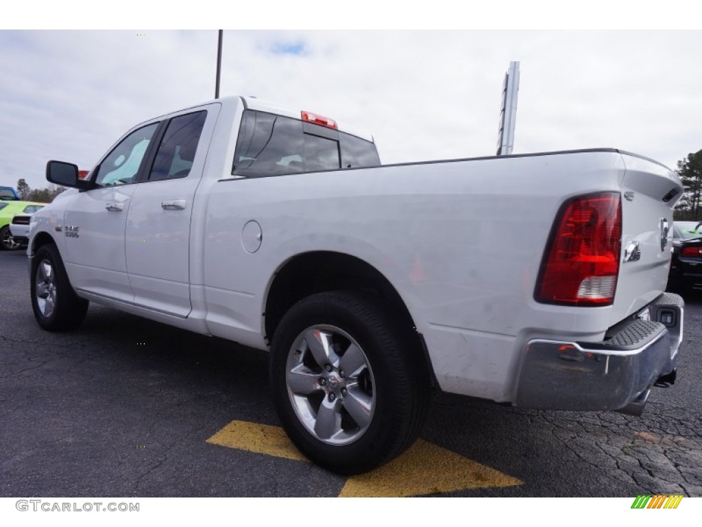 2014 1500 Big Horn Quad Cab 4x4 - Bright White / Black/Diesel Gray photo #5