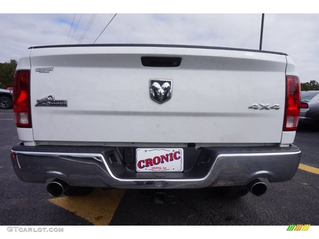 2014 1500 Big Horn Quad Cab 4x4 - Bright White / Black/Diesel Gray photo #6