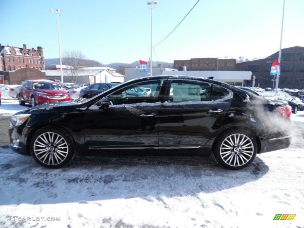 Aurora Black Pearl 2015 Kia Cadenza Premium Exterior Photo #102001223