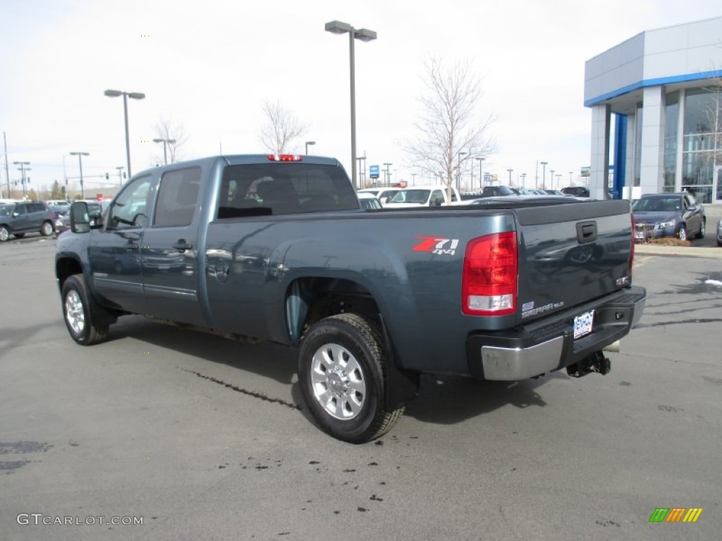 2014 Sierra 3500HD SLE Crew Cab 4x4 - Stealth Gray Metallic / Ebony photo #4