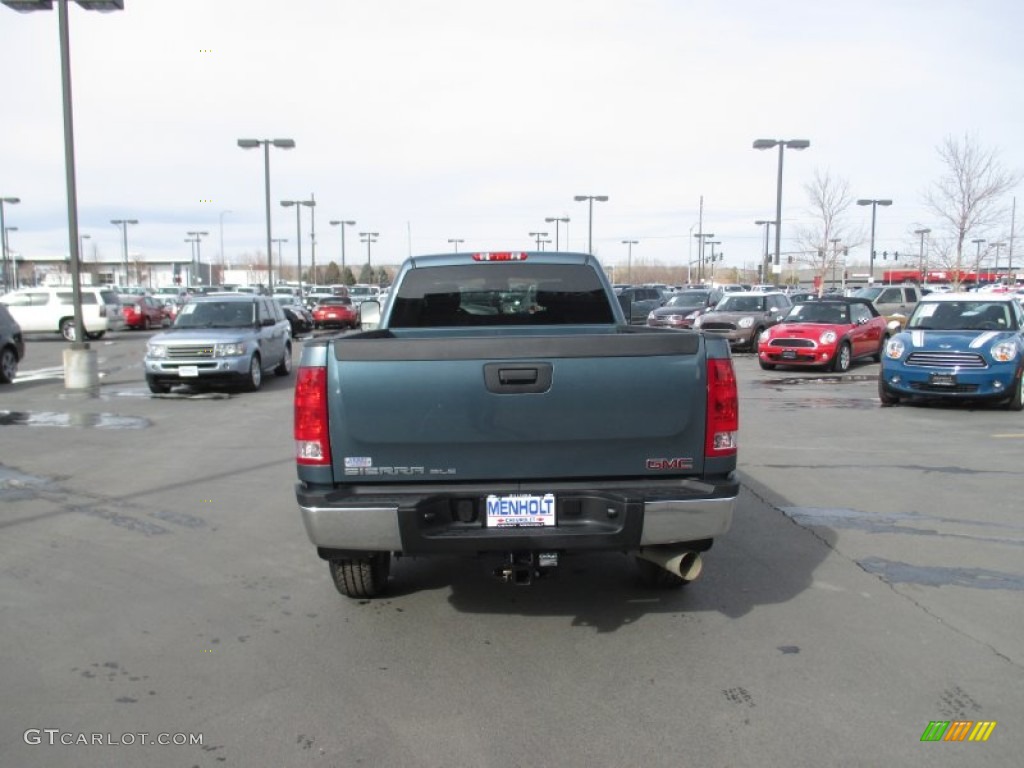 2014 Sierra 3500HD SLE Crew Cab 4x4 - Stealth Gray Metallic / Ebony photo #5