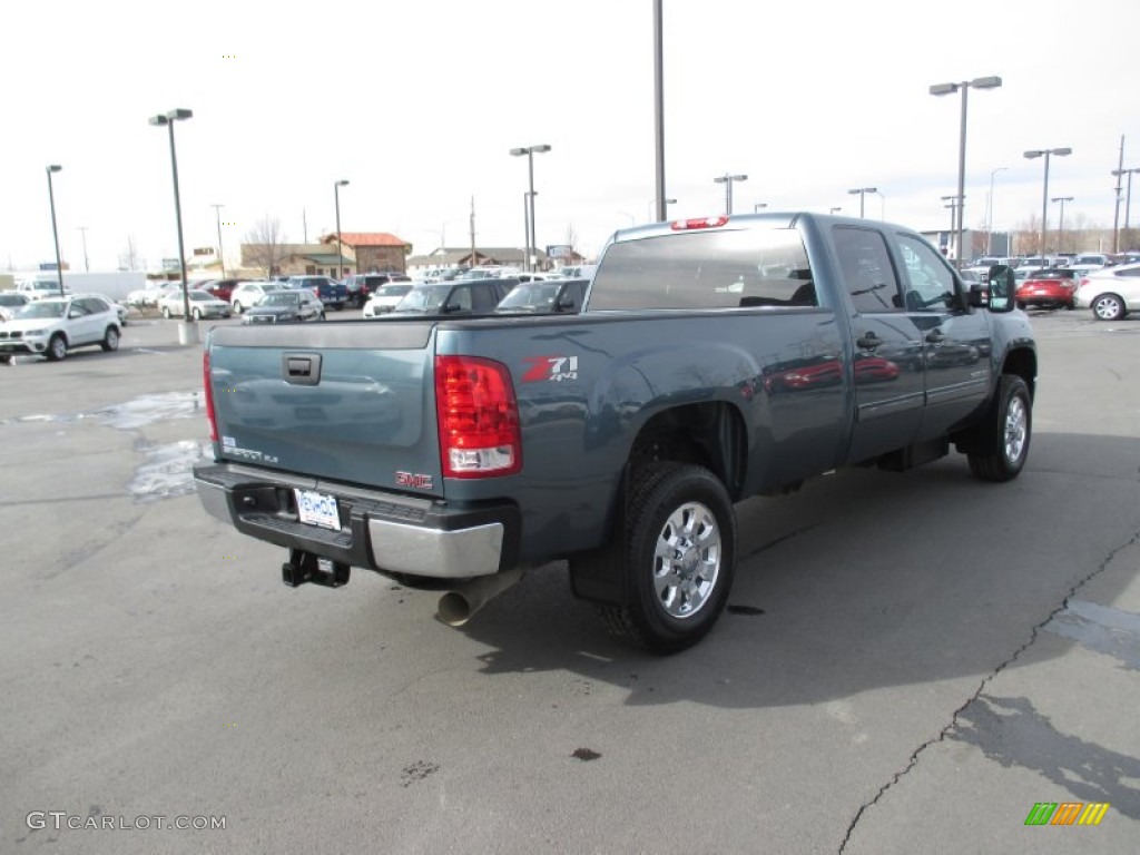 2014 Sierra 3500HD SLE Crew Cab 4x4 - Stealth Gray Metallic / Ebony photo #6