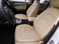 2015 Audi A4 Beige/Black Interior Front Seat Photo