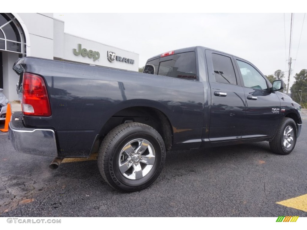 2014 1500 SLT Quad Cab - Maximum Steel Metallic / Black/Diesel Gray photo #7