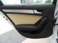 2015 Audi A4 Beige/Black Interior Door Panel Photo