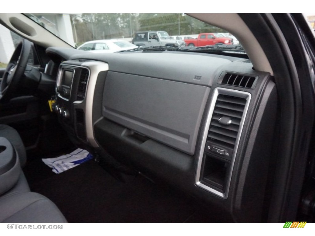 2014 1500 SLT Quad Cab - Maximum Steel Metallic / Black/Diesel Gray photo #20