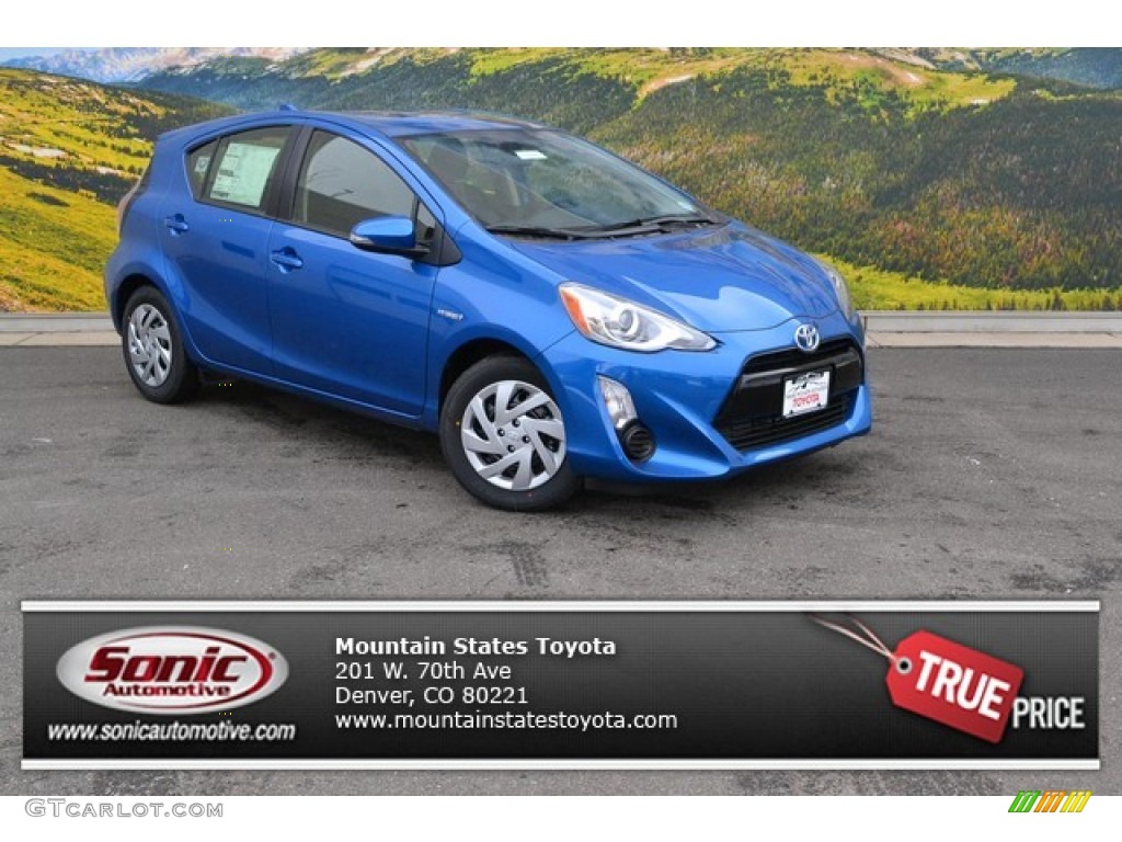 2015 Prius c Two - Blue Streak Metallic / Dark Blue/Gray photo #1