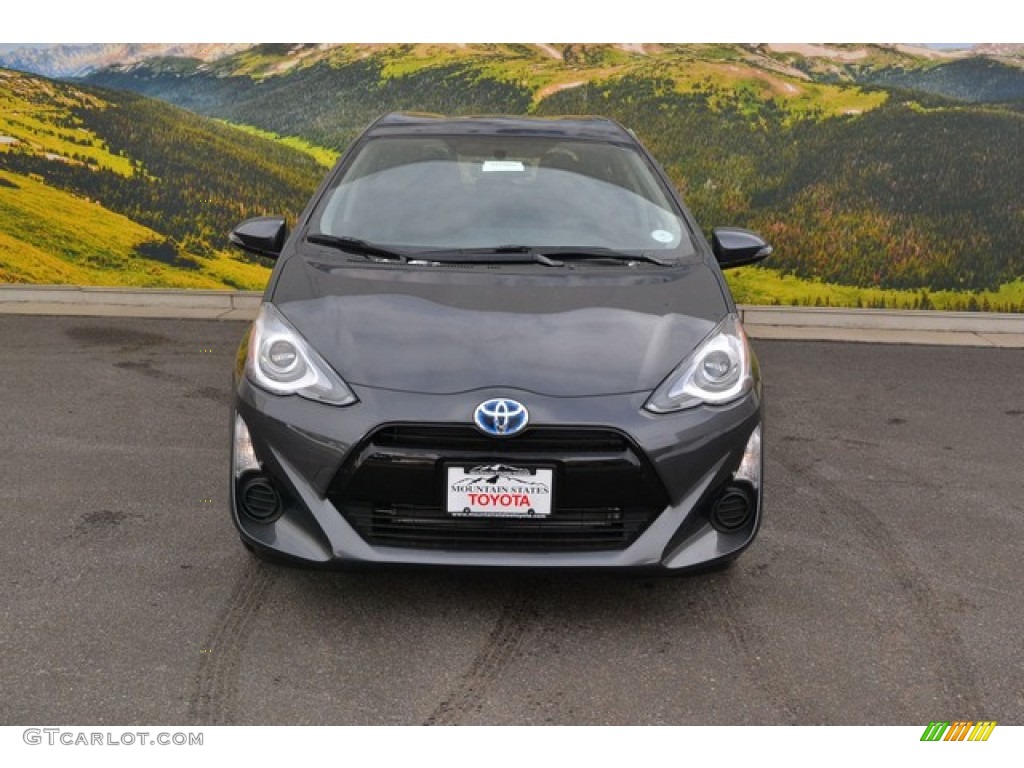 2015 Prius c Two - Magnetic Gray Metallic / Dark Blue/Gray photo #2